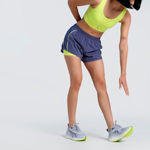 VELOCITY 2in1 Women's 3" Running Shorts, Blue Crystal, extralarge-IND